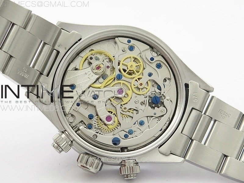 Daytona 6263 SS JKF Best Edition Black Dial Style01 Black Tachymeter Bezel on SS Bracelet Venus 75