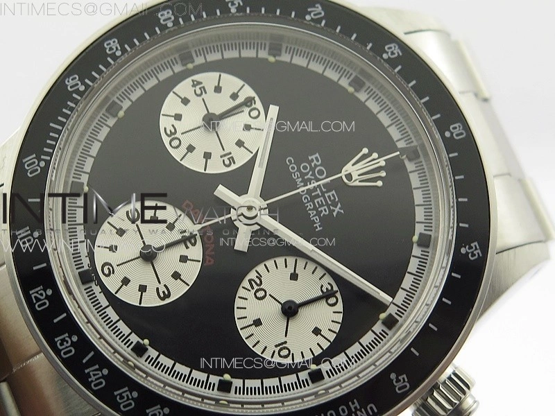 Daytona 6263 SS JKF Best Edition Black Dial Style02 Black Tachymeter Bezel on SS Bracelet Venus 75