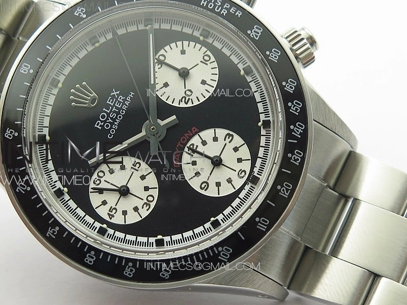 Daytona 6263 SS JKF Best Edition Black Dial Style02 Black Tachymeter Bezel on SS Bracelet Venus 75
