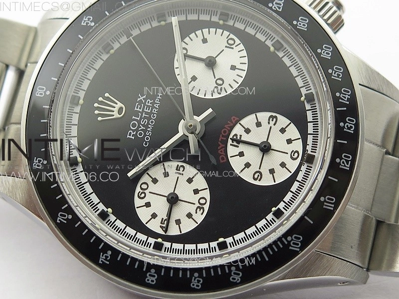 Daytona 6263 SS JKF Best Edition Black Dial Style02 Black Tachymeter Bezel on SS Bracelet Venus 75