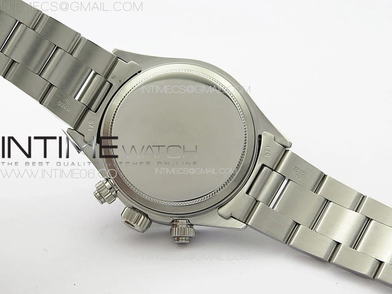 Daytona 6263 SS JKF Best Edition Black Dial Style02 Black Tachymeter Bezel on SS Bracelet Venus 75