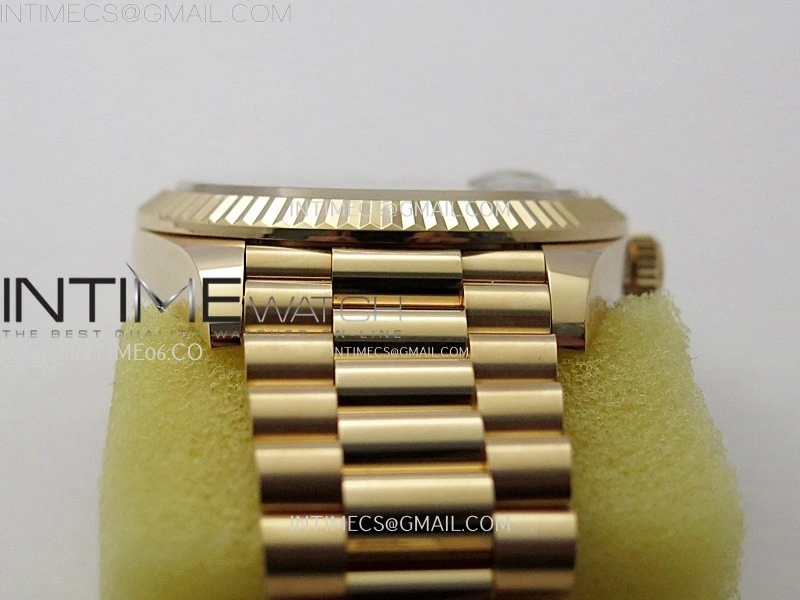 Day Date 228235 40mm 904L RG 1:1 AR+F Best Edition Black Gradient Dial Roman Markers on RG President Bracelet SA3255