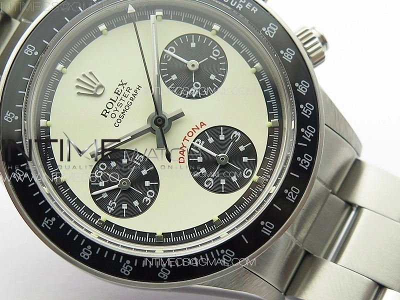 Daytona 6263 SS JKF Best Edition Cream Dial Style01 Black Tachymeter Bezel on SS Bracelet Venus 75