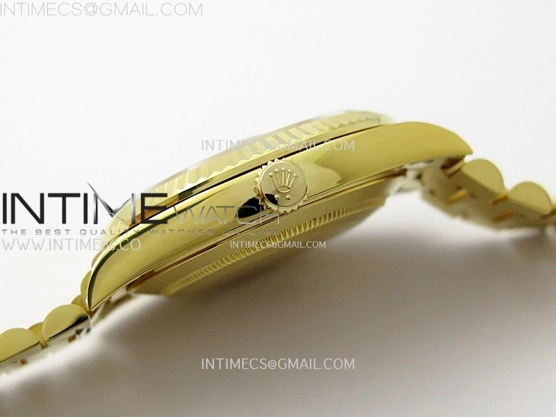 Day Date 228238 40mm 904L YG 1:1 AR+F Best Edition Green Gradient Dial Roman Markers on YG President Bracelet SA3255