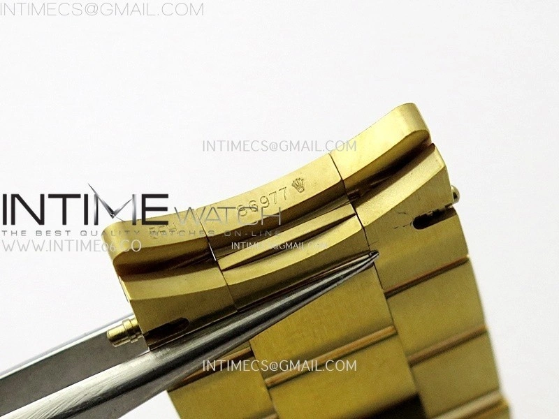 Day Date 228238 40mm 904L YG 1:1 AR+F Best Edition Green Gradient Dial Roman Markers on YG President Bracelet SA3255
