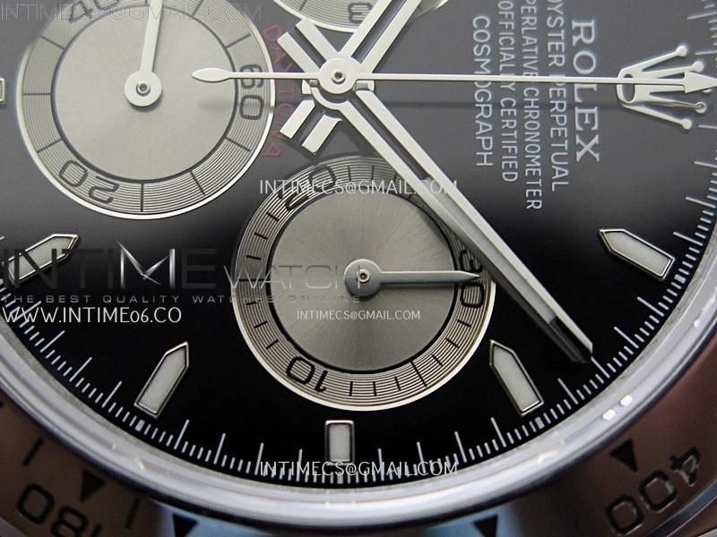 Daytona 126509 QF Gain Weight 1:1 Best Edition Black Dial Silver Subdials on SS Braclet SH4131 V6