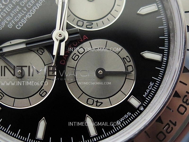 Daytona 126509 QF Gain Weight 1:1 Best Edition Black Dial Silver Subdials on SS Braclet SH4131 V6