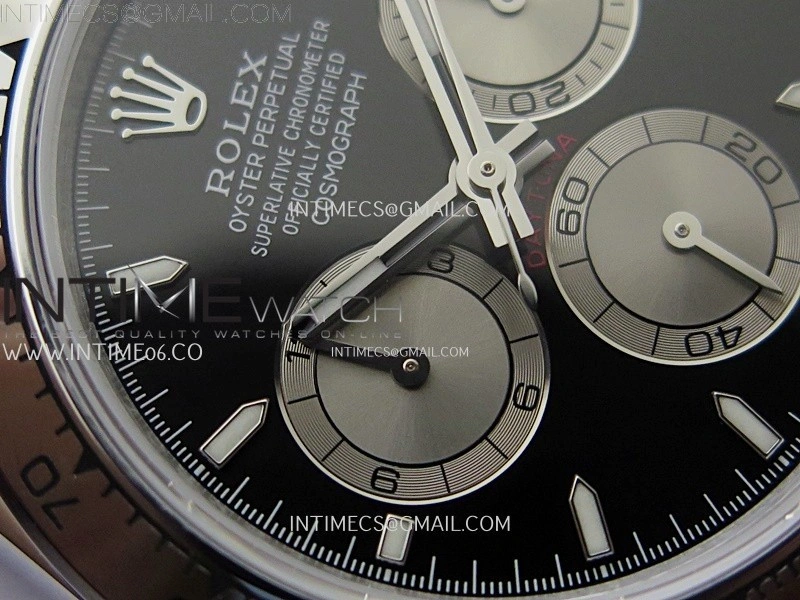 Daytona 126509 QF Gain Weight 1:1 Best Edition Black Dial Silver Subdials on SS Braclet SH4131 V6