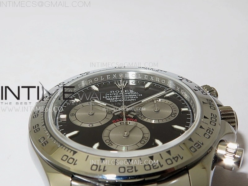 Daytona 126509 QF Gain Weight 1:1 Best Edition Black Dial Silver Subdials on SS Braclet SH4131 V6