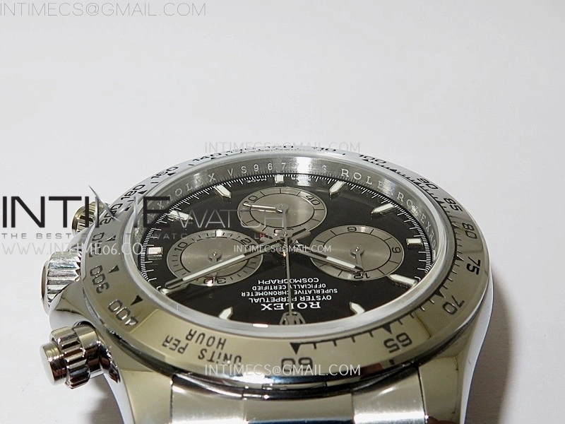 Daytona 126509 QF Gain Weight 1:1 Best Edition Black Dial Silver Subdials on SS Braclet SH4131 V6