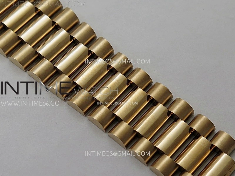 Day Date 228235 40mm 904L RG QF Gain Weight Black Hematite Quartz T Dia Markers on RG President Bracelet A2836