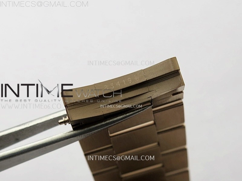 Day Date 228235 40mm 904L RG QF Gain Weight Black Hematite Quartz T Dia Markers on RG President Bracelet A2836