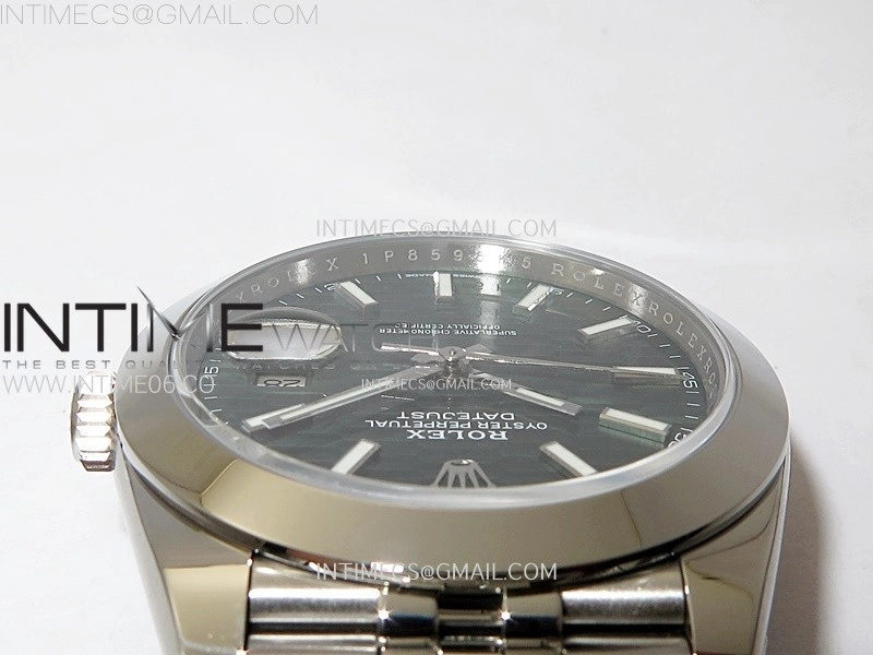 DateJust 41mm 126300 904 SS AR+F V2 1:1 Best Edition Fluted Green Dial Sticks Markers on Jubilee Bracelet DD3235
