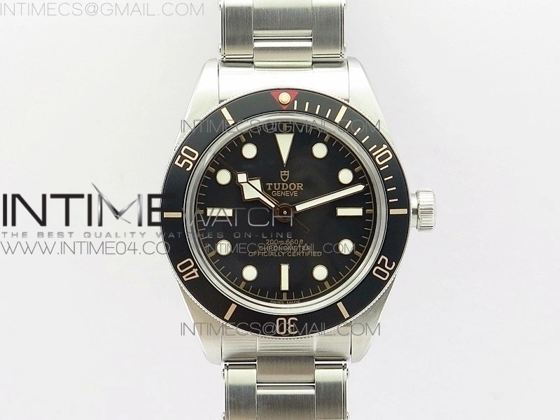 Heritage Black Bay FIFTY EIGHT M79030N 39mm SS V2 ZF 1:1 Best Edition Black Bezel on SS Bracelet A2824