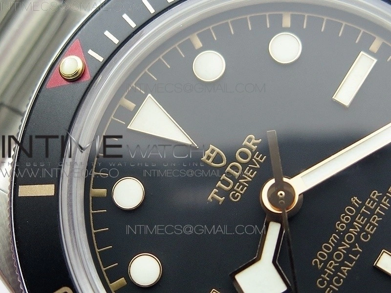 Heritage Black Bay FIFTY EIGHT M79030N 39mm SS V2 ZF 1:1 Best Edition Black Bezel on SS Bracelet A2824