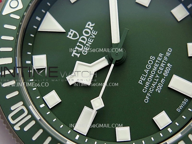 Pelagos FXD Green Ceramic Bezel Ti M+F 1:1 V4 Best Edition Green Dial On Green Nylon Strap