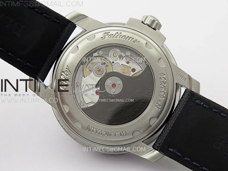 Fifty Fathoms 5008-11B40-52A SS ZF 1:1 Best Edition Blue Dial on Blue Nylon Strap A1151