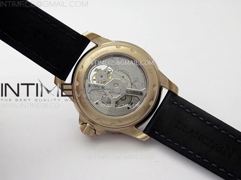 Fifty Fathoms RG YSF Best Edition Blue Dial on Blue Sail-canvas Strap Asian Tourbillon