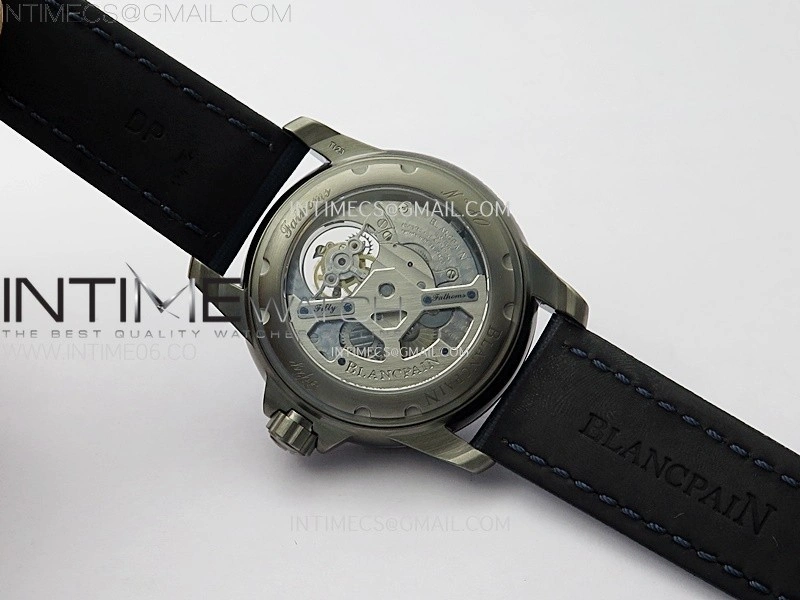 Fifty Fathoms SS YSF Best Edition Blue Dial on Blue Sail-canvas Strap Asian Tourbillon