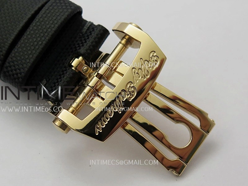 Fifty Fathoms RG ZF 1:1 Best Edition Black Dial On Black Sail-canvas Strap A2836