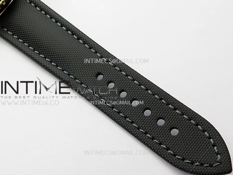 Fifty Fathoms RG ZF 1:1 Best Edition Black Dial On Black Sail-canvas Strap A2836