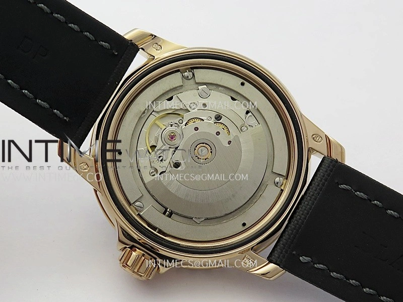 Fifty Fathoms RG ZF 1:1 Best Edition Black Dial On Black Sail-canvas Strap A2836