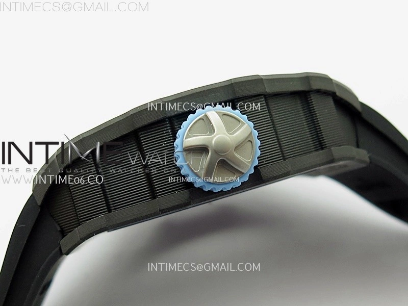 RM053-01 Real Forge Carbon JBF Best Edition Skeleton Dial on Black Rubber Strap Asian Movement