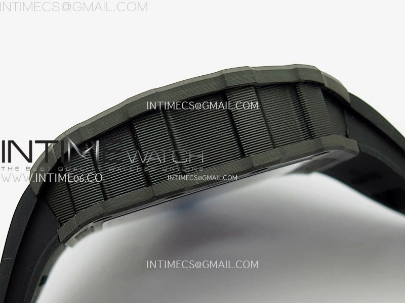 RM053-01 Real Forge Carbon JBF Best Edition Skeleton Dial on Black Rubber Strap Asian Movement