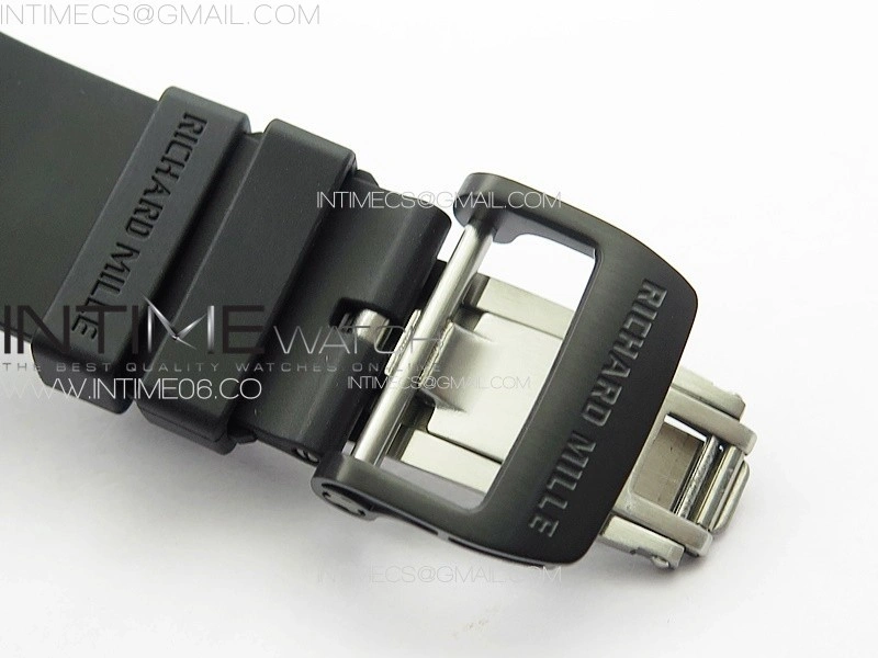 RM035-02 Forged Carbon Case KUF Best Edition Black Crown on Black Rubber Strap MIYOTA8215