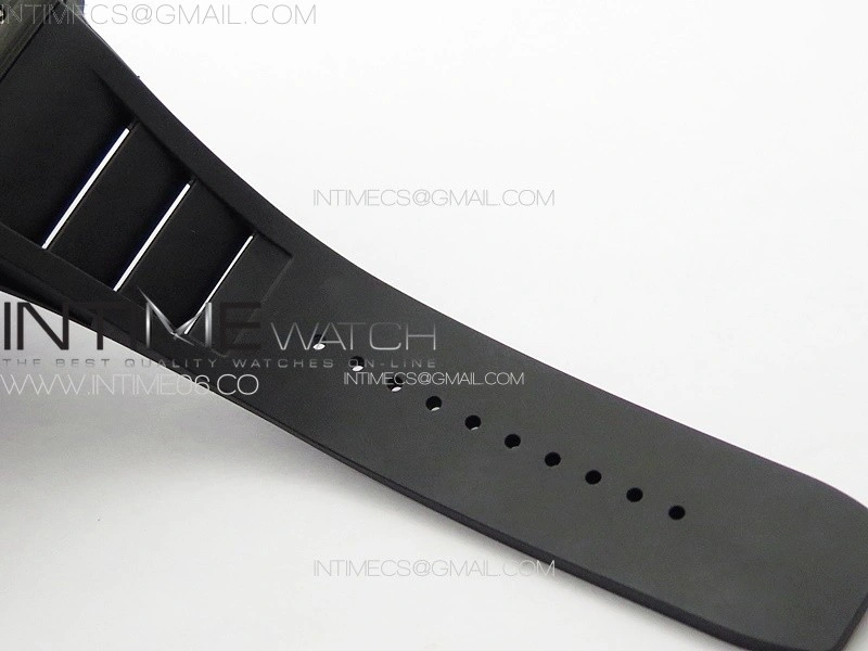 RM035-02 Forged Carbon Case KUF Best Edition Black Crown on Black Rubber Strap MIYOTA8215