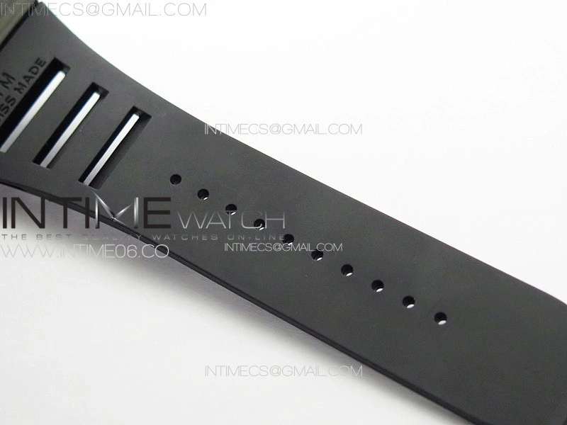 RM035-02 Forged Carbon Case KUF Best Edition Black Crown on Black Rubber Strap MIYOTA8215