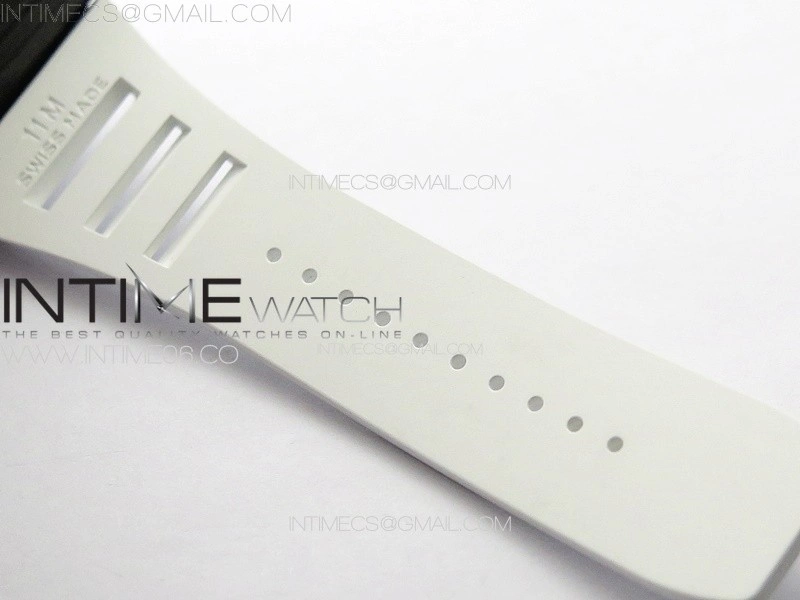 RM035-01 Forged Carbon Case KUF Best Edition White Crown on White Rubber Strap MIYOTA8215