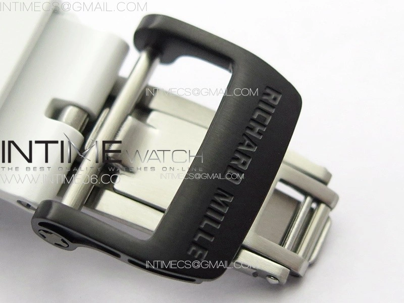 RM035-02 Forged Carbon Case KUF Best Edition White Crown on White Rubber Strap MIYOTA8215