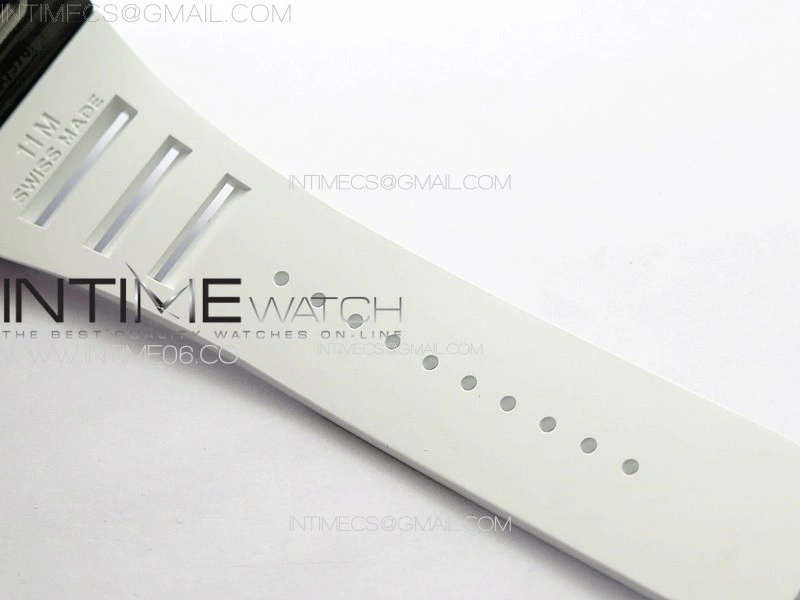 RM035-02 Forged Carbon Case KUF Best Edition White Crown on White Rubber Strap MIYOTA8215