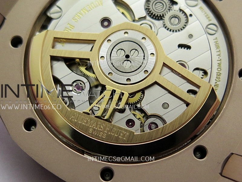 Royal Oak 41mm 15500 RG APSF Free Sprung 1:1 Best Edition Black Textured Dial On RG Bracelet Super Clone A4302