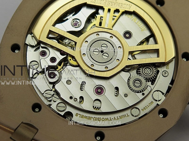 Royal Oak 41mm 15500 RG APSF Free Sprung 1:1 Best Edition Black Textured Dial On RG Bracelet Super Clone A4302