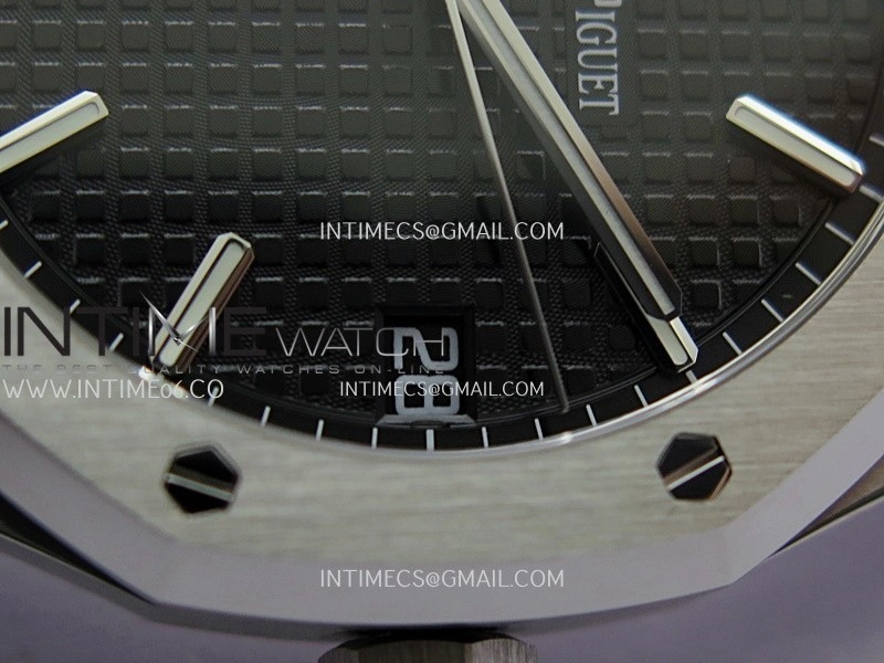 Royal Oak 41mm 15500 SS APSF Free Sprung 1:1 Best Edition Black Textured Dial On SS Bracelet Super Clone A4302