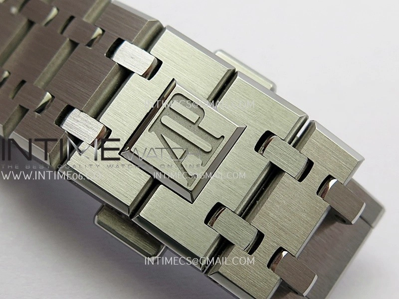 Royal Oak 41mm 15500 SS APSF Free Sprung 1:1 Best Edition Black Textured Dial On SS Bracelet Super Clone A4302