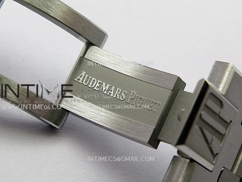 Royal Oak 41mm 15500 SS APSF Free Sprung 1:1 Best Edition Black Textured Dial On SS Bracelet Super Clone A4302