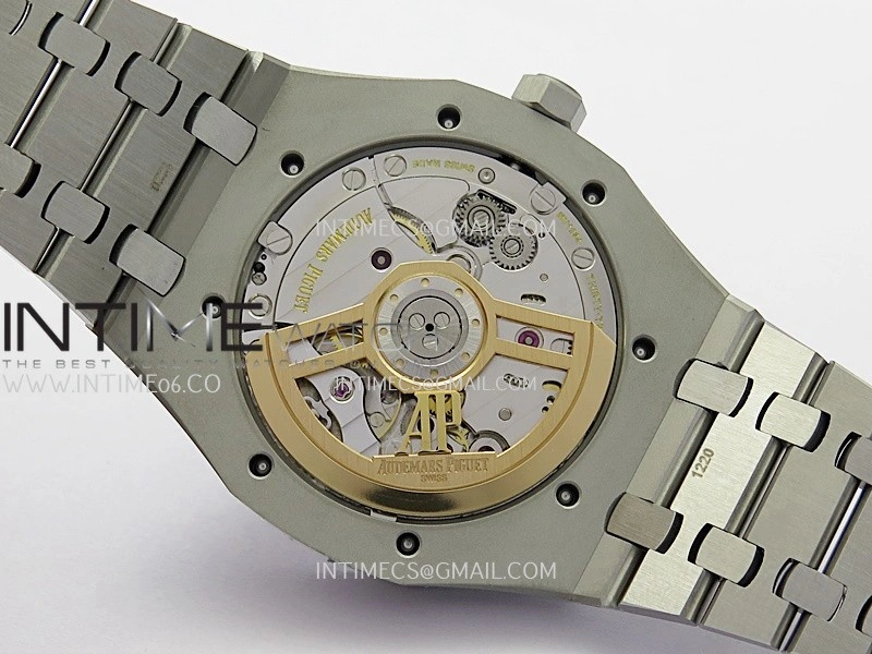 Royal Oak 41mm 15500 SS APSF Free Sprung 1:1 Best Edition Black Textured Dial On SS Bracelet Super Clone A4302