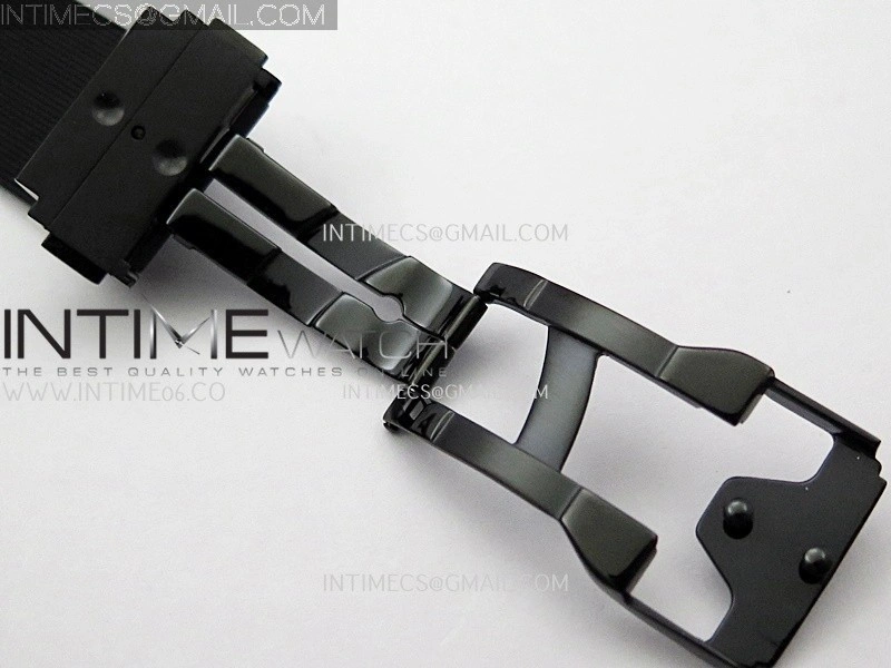 Classic Fusion 42mm Ceramic JJZF 1:1 Best Edition Black Carbon Dial On Black Rubber Strap