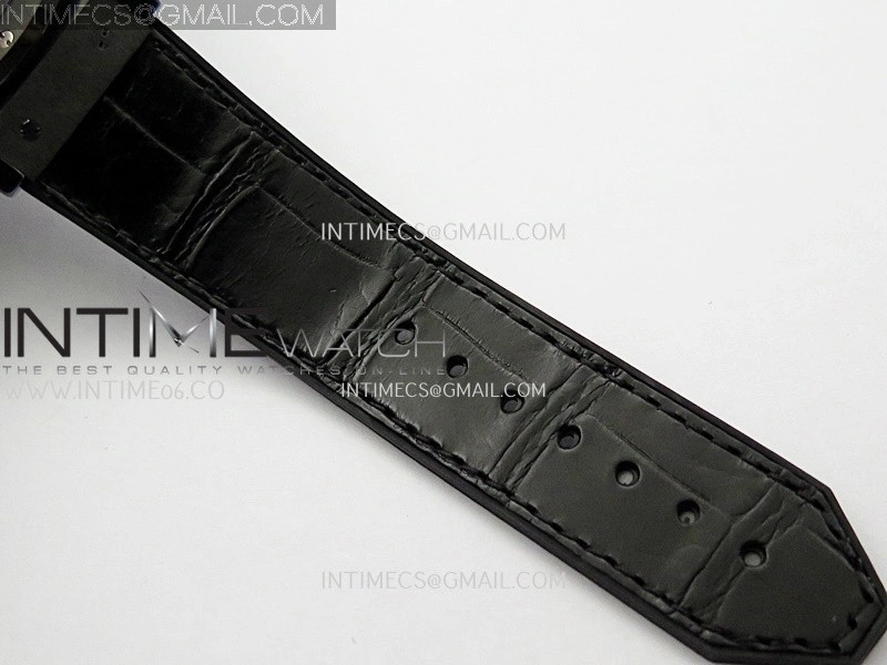 Classic Fusion 42mm Ceramic Diamonds JJZF 1:1 Best Edition Black Dial On Black Gummy Strap
