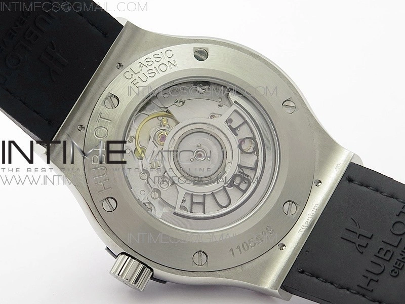 Classic Fusion 42mm SS Paved Diamonds Case Bezel B50F Gray Dial On Gray Gummy Strap A2892
