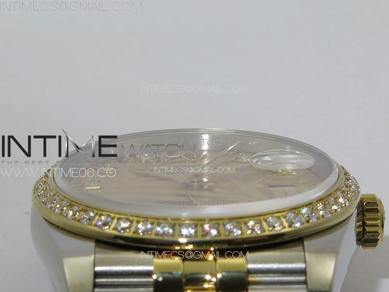 DateJust 36 SS YG 126234 Diamonds Bezel JDF 1:1 Best Edition New YG Dial on Jubilee SS YG Bracelet