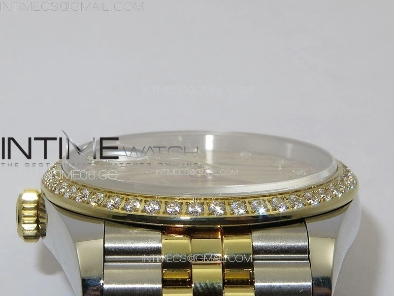 DateJust 36 SS YG 126234 Diamonds Bezel JDF 1:1 Best Edition New YG Dial on Jubilee SS YG Bracelet