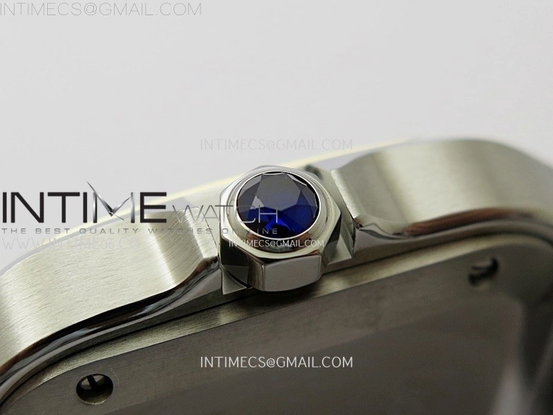 Santos de Cartier 35mm SS YG 2018 BVF 1:1 Best Edition White Dial on SS YG SmartLinks Bracelet MIYOTA 9015 V2