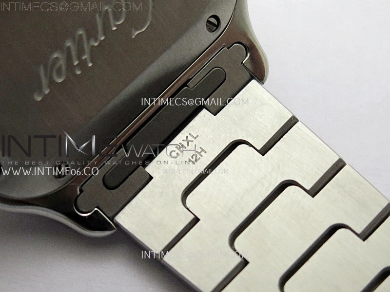 Santos de Cartier 35mm SS YG 2018 BVF 1:1 Best Edition White Dial on SS YG SmartLinks Bracelet MIYOTA 9015 V2