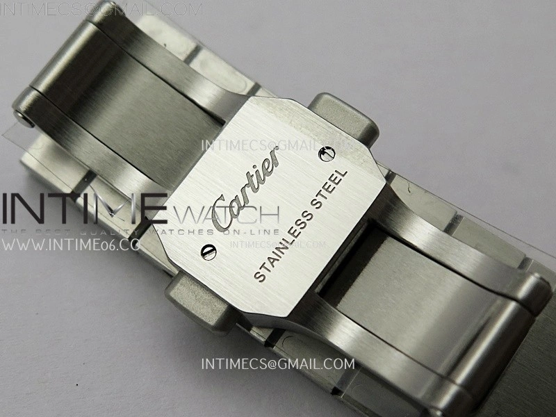 Santos de Cartier 35mm SS YG 2018 BVF 1:1 Best Edition White Dial on SS YG SmartLinks Bracelet MIYOTA 9015 V2