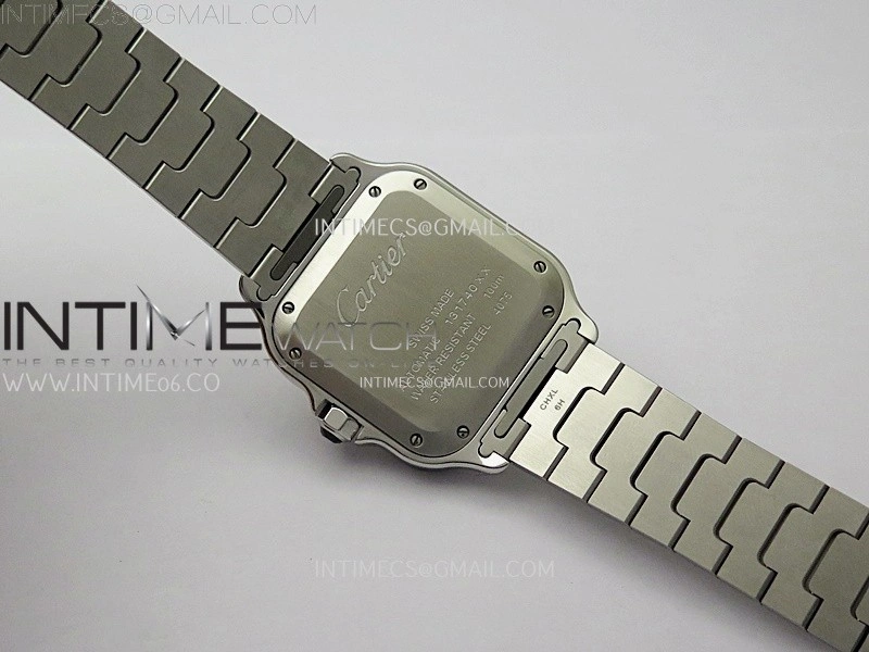 Santos de Cartier 35mm SS YG 2018 BVF 1:1 Best Edition White Dial on SS YG SmartLinks Bracelet MIYOTA 9015 V2