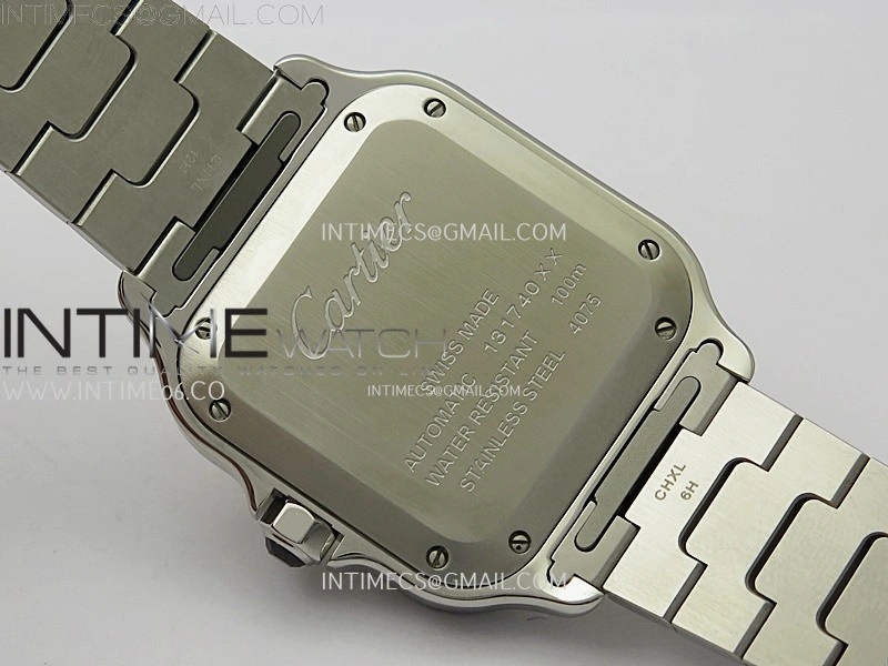 Santos de Cartier 35mm SS YG 2018 BVF 1:1 Best Edition White Dial on SS YG SmartLinks Bracelet MIYOTA 9015 V2